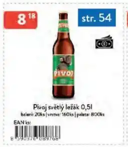 Qanto Pivoj světlý ležák nabídka
