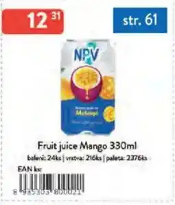 Qanto Fruit juice Mango nabídka