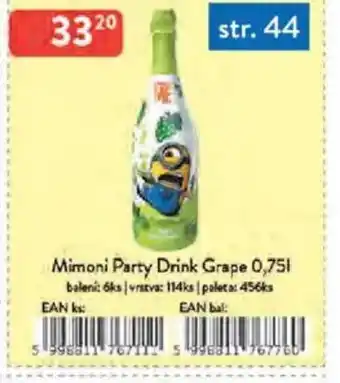 Qanto Mimoni Party Drink Grape nabídka