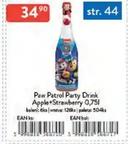 Qanto Paw Patrol Party Drink Apple+Strawberry nabídka