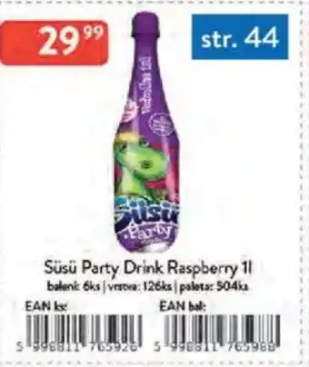 Qanto Süsü Party Drink Raspberry nabídka