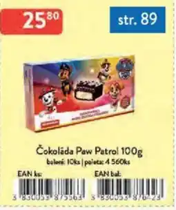 Qanto Čokoláda Paw Patrol nabídka