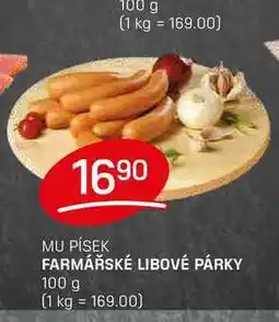Flop FARMÁŘSKÉ LIBOVÉ PÁRKY 100g nabídka