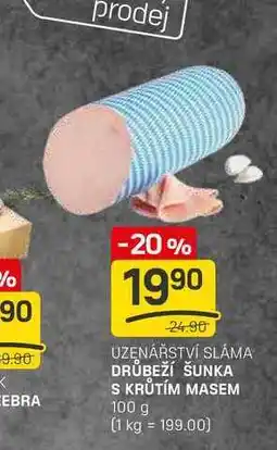 Flop DRŮBEŽÍ ŠUNKA S KRŮTÍM MASEM 100 g nabídka