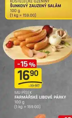 Flop FARMÁŘSKÉ LIBOVÉ PÁRKY 100 g nabídka