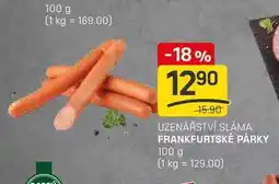 Flop FRANKFURTSKÉ PÁRKY 100 g nabídka
