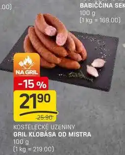 Flop GRIL KLOBÁSA OD MISTRA 100 g nabídka