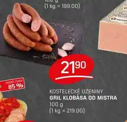 Flop GRIL KLOBÁSA OD MISTRA 100g nabídka