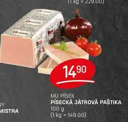 Flop PÍSECKÁ JÁTROVÁ PAŠTIKA 100g nabídka