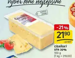 Flop CÍSAŘSKÝ SÝR 30% 100 g nabídka