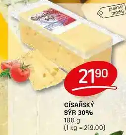 Flop CÍSAŘSKÝ SÝR 30% 100g nabídka