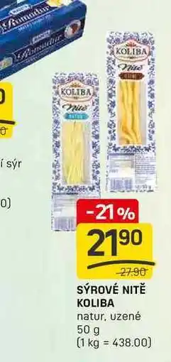 Flop SÝROVÉ NITĚ KOLIBA natur, uzené 50 g nabídka