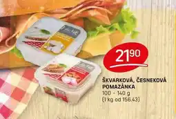 Flop ŠKVARKOVÁ, ČESNEKOVÁ POMAZÁNKA 100-140 g nabídka