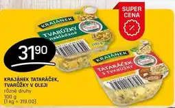 Flop KRAJÁNEK TATARÁČEK, TVARŮŽKY V OLEJI různé druhy 100g nabídka