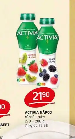 Flop ACTIVIA NÁPOJ různé druhy 270 - 280 g nabídka