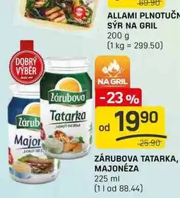 Flop ZÁRUBOVA TATARKA, MAJONÉZA 225 ml nabídka