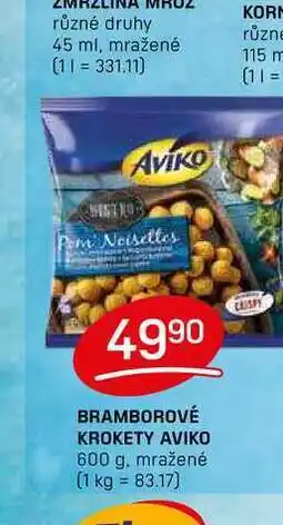 Flop BRAMBOROVÉ KROKETY AVIKO 600 g, mražené nabídka