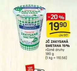 Flop JČ ZAKYSANÁ SMETANA 15% různé druhy 180 g nabídka