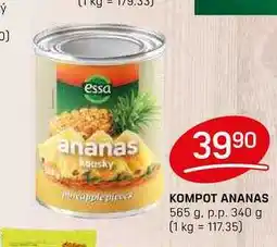 Flop KOMPOT ANANAS 565 g. p.p. 340 g nabídka