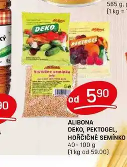 Flop ALIBONA DEKO, PEKTOGEL, HOŘČIČNÉ SEMÍNKO 40-100 g nabídka