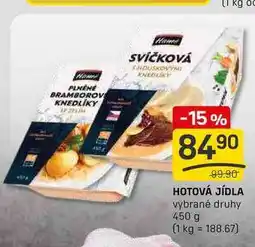 Flop HOTOVÁ JÍDLA vybrané druhy 450 g nabídka