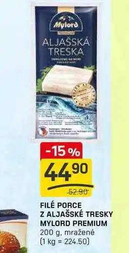 Flop FILÉ PORCE Z ALJAŠSKÉ TRESKY MYLORD PREMIUM 200 g, mražené nabídka