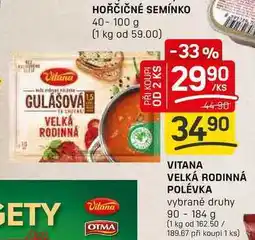 Flop VITANA VELKÁ RODINNÁ POLÉVKA vybrané druhy 90-184 g nabídka