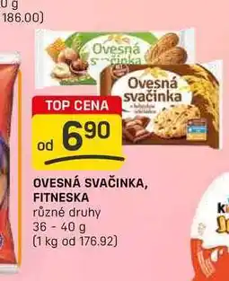 Flop OVESNÁ SVAČINKA, FITNESKA různé druhy 36-40 g nabídka