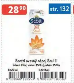 Qanto Scotti ovesný nápoj Soul nabídka