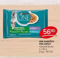 Flop ONE KAPSIČKY PRO KOČKY vybrané druhy 4 x 85 g nabídka