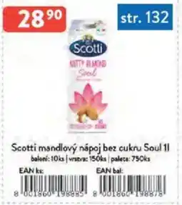 Qanto Scotti mandlový nápoj bez cukru Soul nabídka