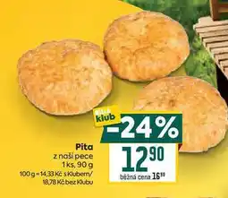 Billa Pita z naší pece 1ks, 90 g nabídka