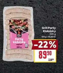 Billa Grill Party Klobásky 220 g nabídka