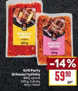 Billa Grill Party Grilovací tyčinky BBQ, sýrové 340 g nabídka