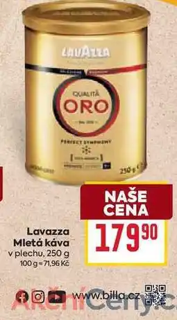 Billa Lavazza Mletá káva v plechu, 250 g nabídka