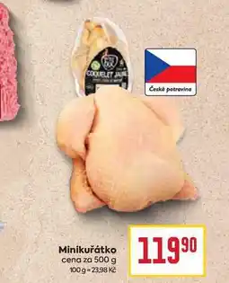Billa Minikuřátko cena za 500 g nabídka