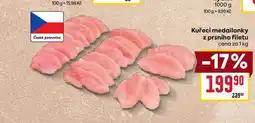 Billa Kuřecí medailonky z prsního filetu cena za 1 kg nabídka