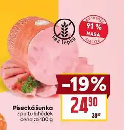 Billa Písecká šunka z pultu lahůdek cena za 100 g nabídka