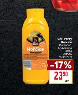 Billa Grill Party Hořčice Plnotučná, hrubozrnná 440 g nabídka