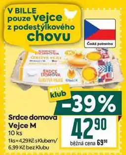 Billa Srdce domova Vejce M 10 ks nabídka