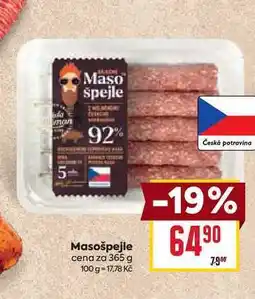 Billa Masošpejle cena za 365 g nabídka