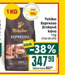 Billa Tchibo Espresso Zrnková Káva 1kg nabídka