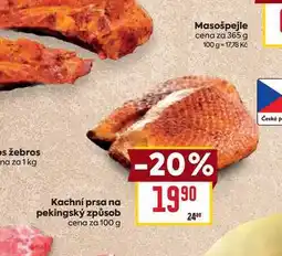 Billa Kachní prsa na pekingský způsob cena za 100 g nabídka