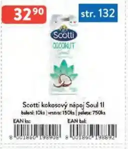 Qanto Scotti kokosový nápoj Soul nabídka