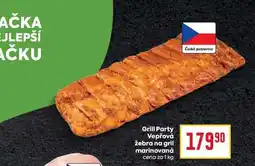 Billa Grill Party Vepřová žebra na gril marinovaná cena za 1 kg nabídka