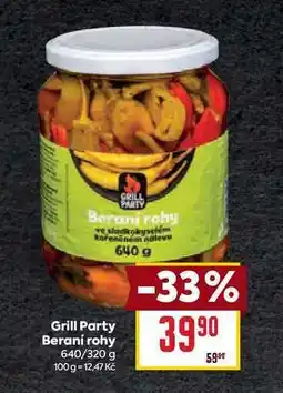 Billa Grill Party Berani rohy 640/320 g nabídka