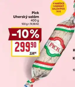 Billa Uherský salám 400 g nabídka
