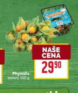 Billa Physalis balení, 100g nabídka