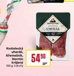 Billa Kostelecký uherák, Křemešník, Hermín krájený 100 g nabídka