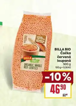 Billa BILLA BIO Čočka červená loupaná 500 g nabídka